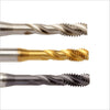 BSW/BSF : Machine Tap DIN371/DIN376 Form 'C' HSS-E Spiral Flute 35 deg BSW/BSF Bright/TiN/TiCN Size : 1/8" - 1" - EmkayTools