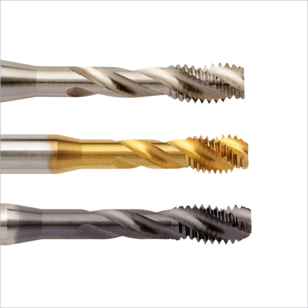 BSW/BSF : Machine Tap DIN371/DIN376 Form 'C' HSS-E Spiral Flute 35 deg BSW/BSF Bright/TiN/TiCN Size : 1/8" - 1" - EmkayTools